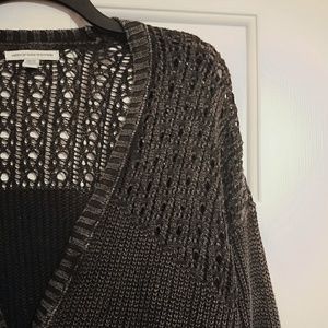 AE · Knit Charcoal Cardigan